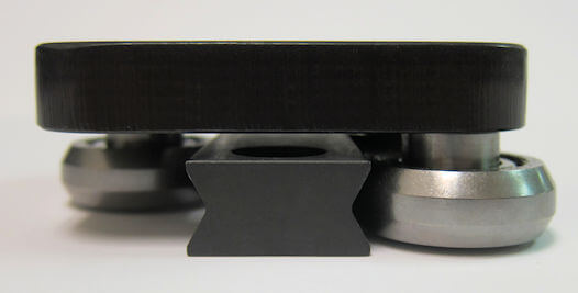 CR40 Rail and Block Assembly End View