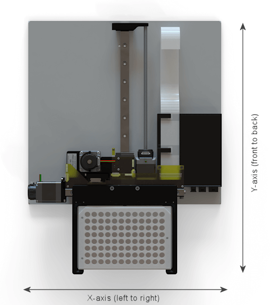 Microplate Robot Assembly Top View Rendering