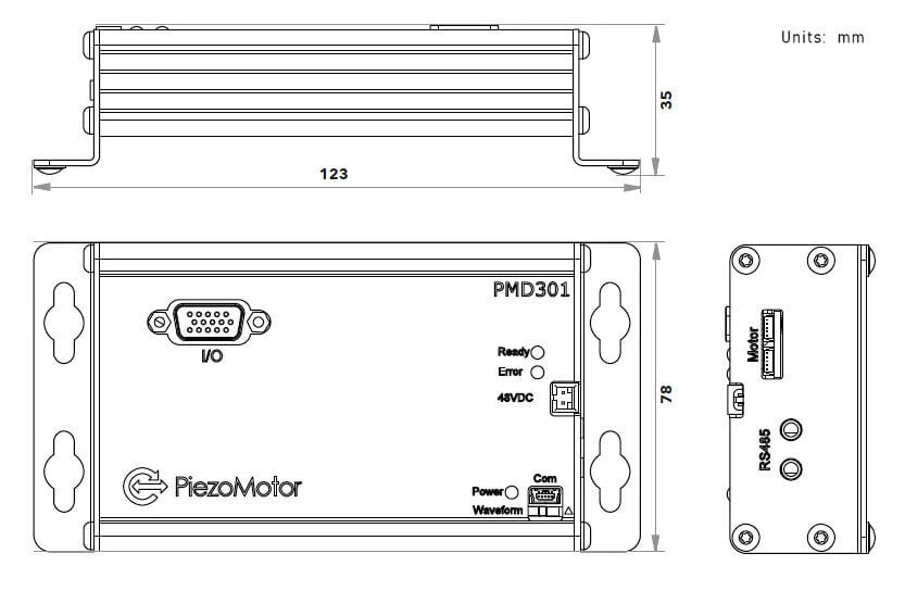 PMD301 Piezo Controller Drawing